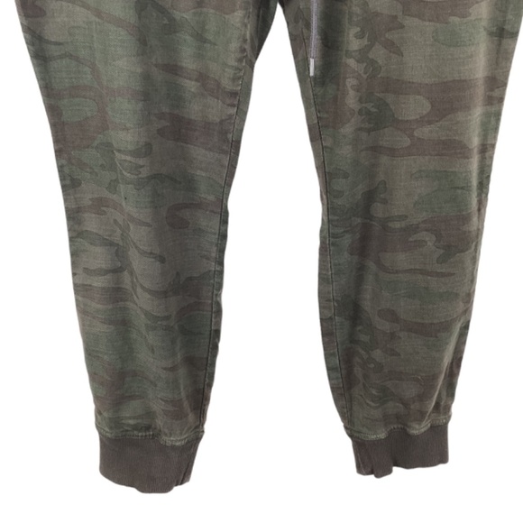 Level 99 Gabrielle Jogger Pants Size Small Camo Linen Tencel Lyocell Mid-Rise - Picture 5 of 11